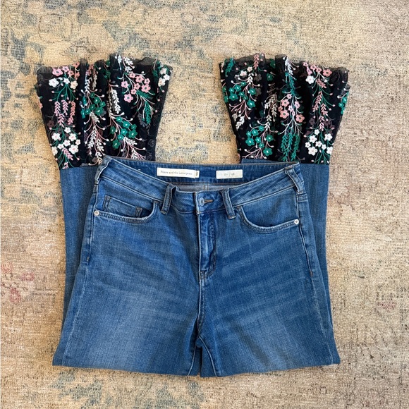 Anthropologie EUC Pilcro Mid-Rise Slim Bf Jeans 28 - Picture 2 of 6